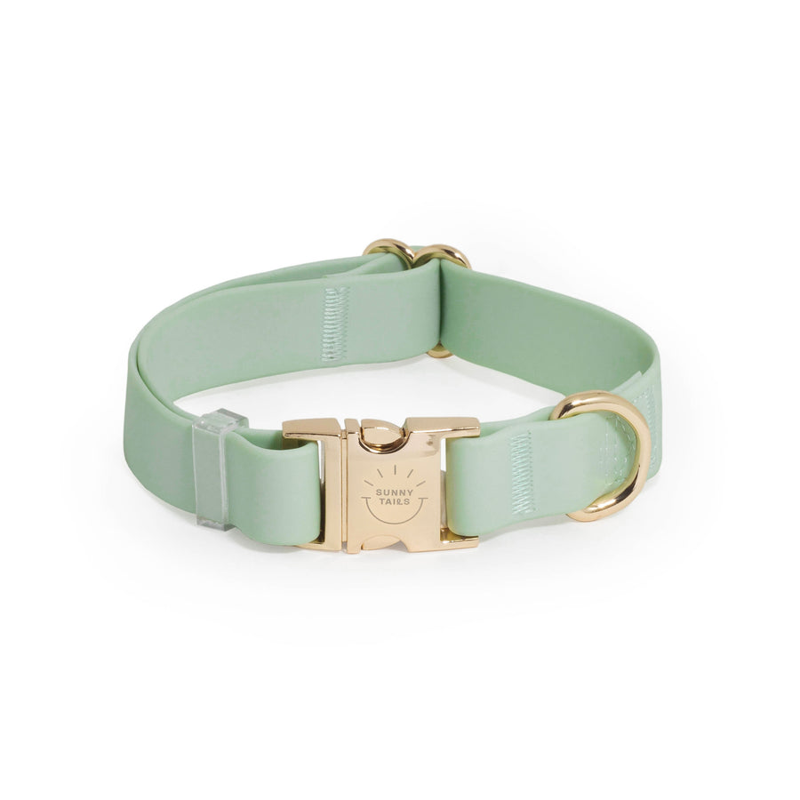 Pistachio Green Waterproof Dog Collar | Sage Green Dog Collar | Available in 3 Sizes | Durable Dog Collars | Shop Sunny Tails