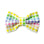 Rainbow Gingham Dog Bow Tie  | Summer Snap Over Collar Bow Tie | Shop Sunny Tails