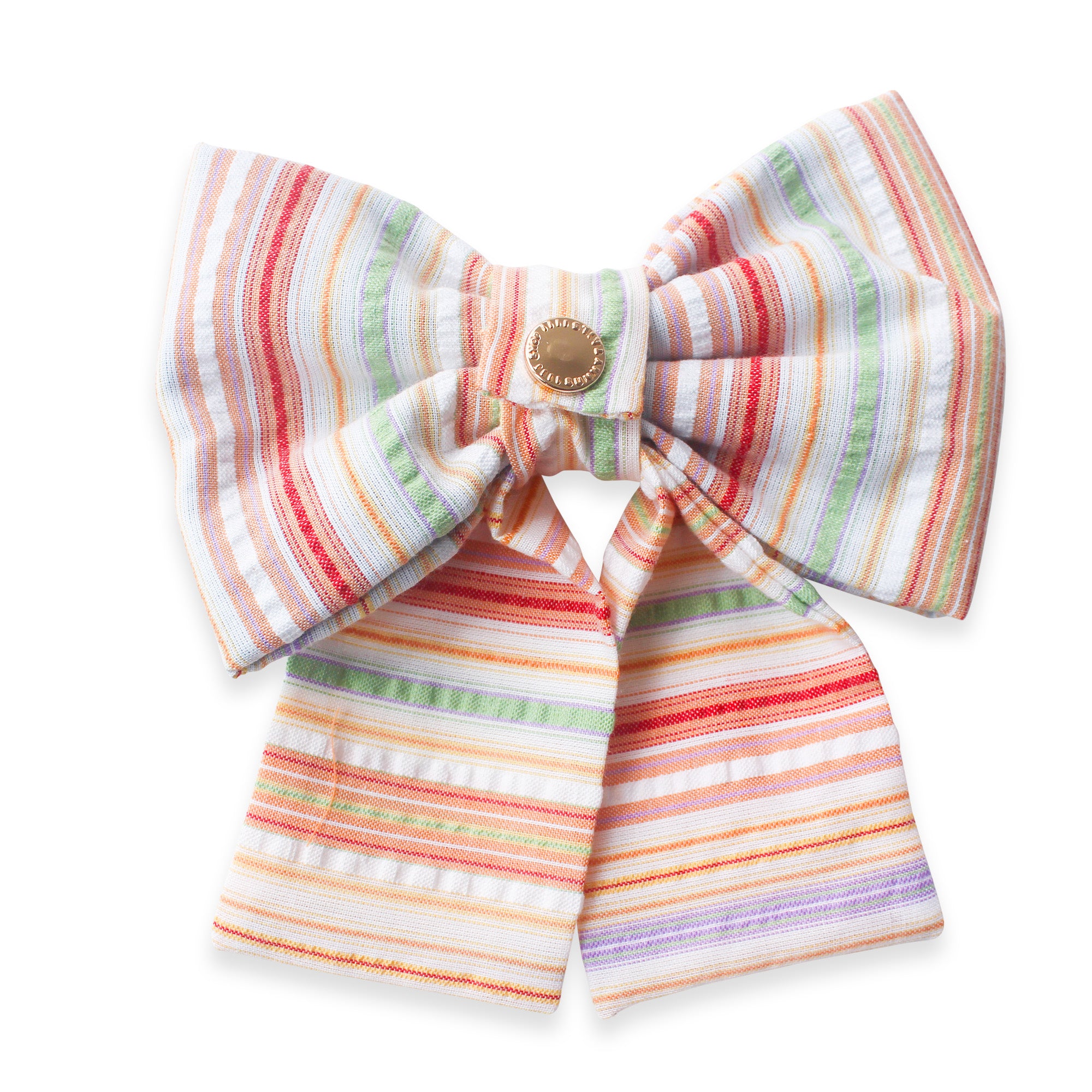 Sherbet Rainbow Dog Sailor Bow | Summer Dog Sailor Bow | Shop Sunny Tails