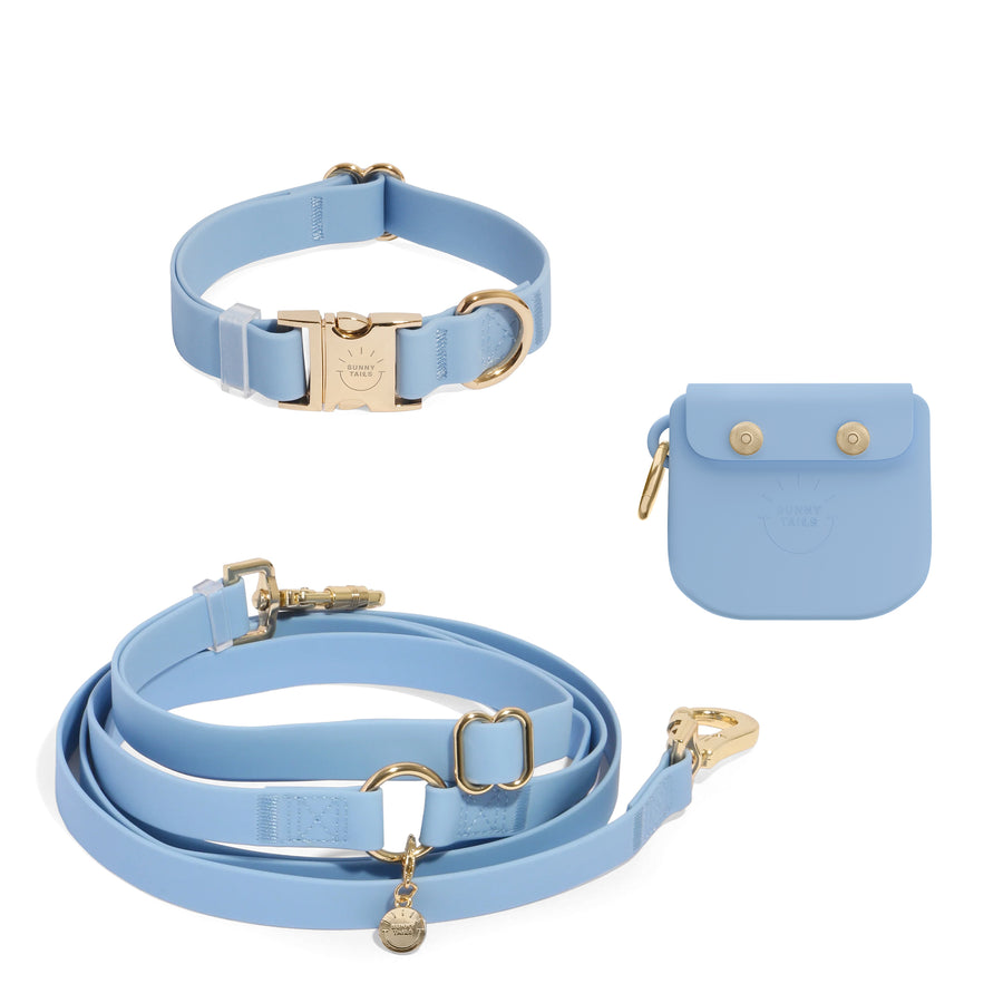 Cloud Dog Collar Treat Pouch Bundle Wide