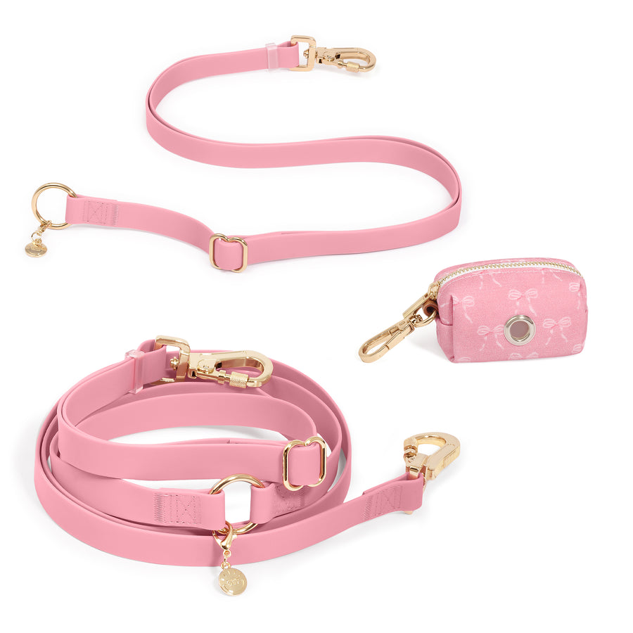 Perfect Pink Wide Cloud Convertible Leash Extension Bundle 3/4"