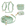 Pistachio Green 4-in-1 Convertible Hands Free Cloud Dog Leash | Multifunctional, Waterproof, and Lightweight Dog Leash | No Pull Dog Harness | Snap Dog Treat Pouch | Dog Waste Poop Bag Dispenser