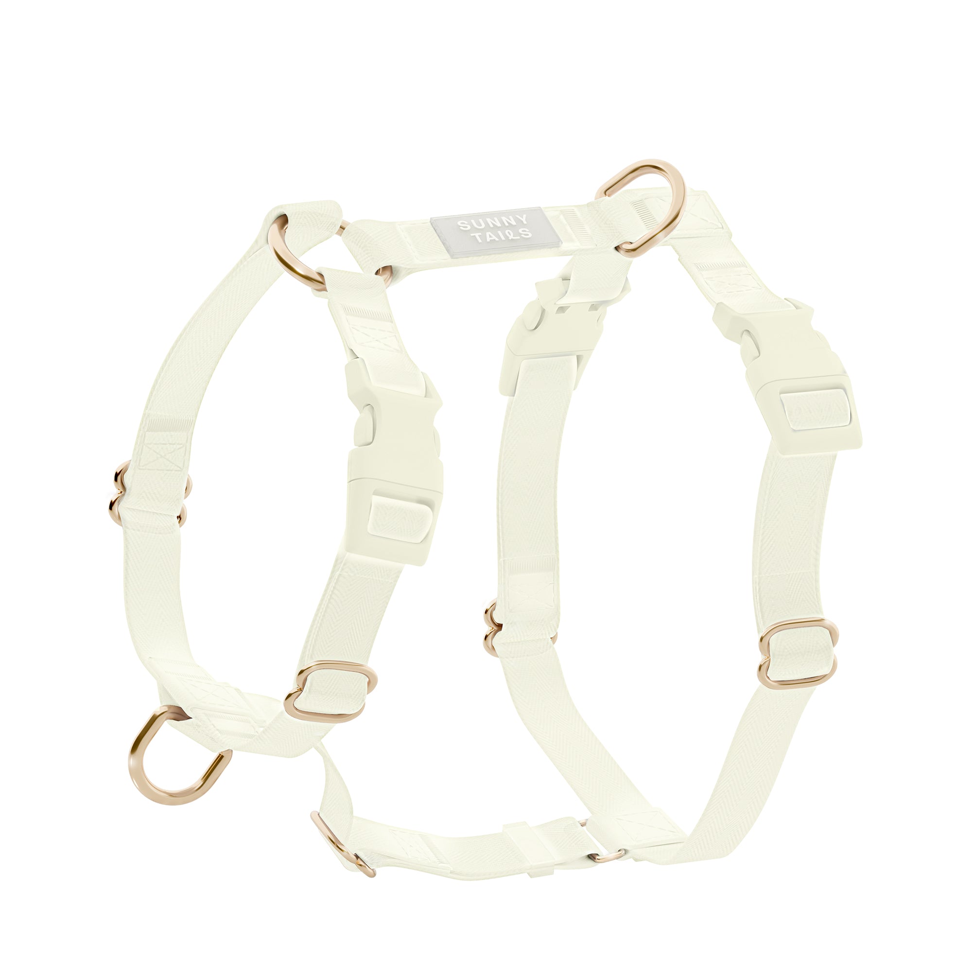 White harness belt Milae Body Harness | Fashion Leather Harnesses | HAUTE CUIR  main image 4