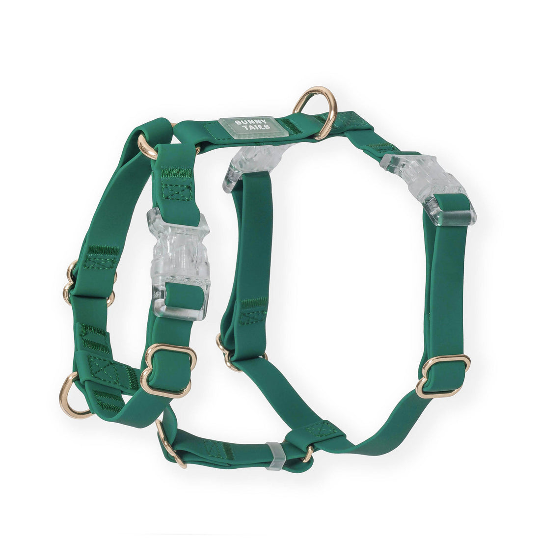 Meadow Green Cloud Lite Dog Harness Waterproof Dog Harness No Pull Front Attachment Available in 3 Sizes SUNNY TAILS