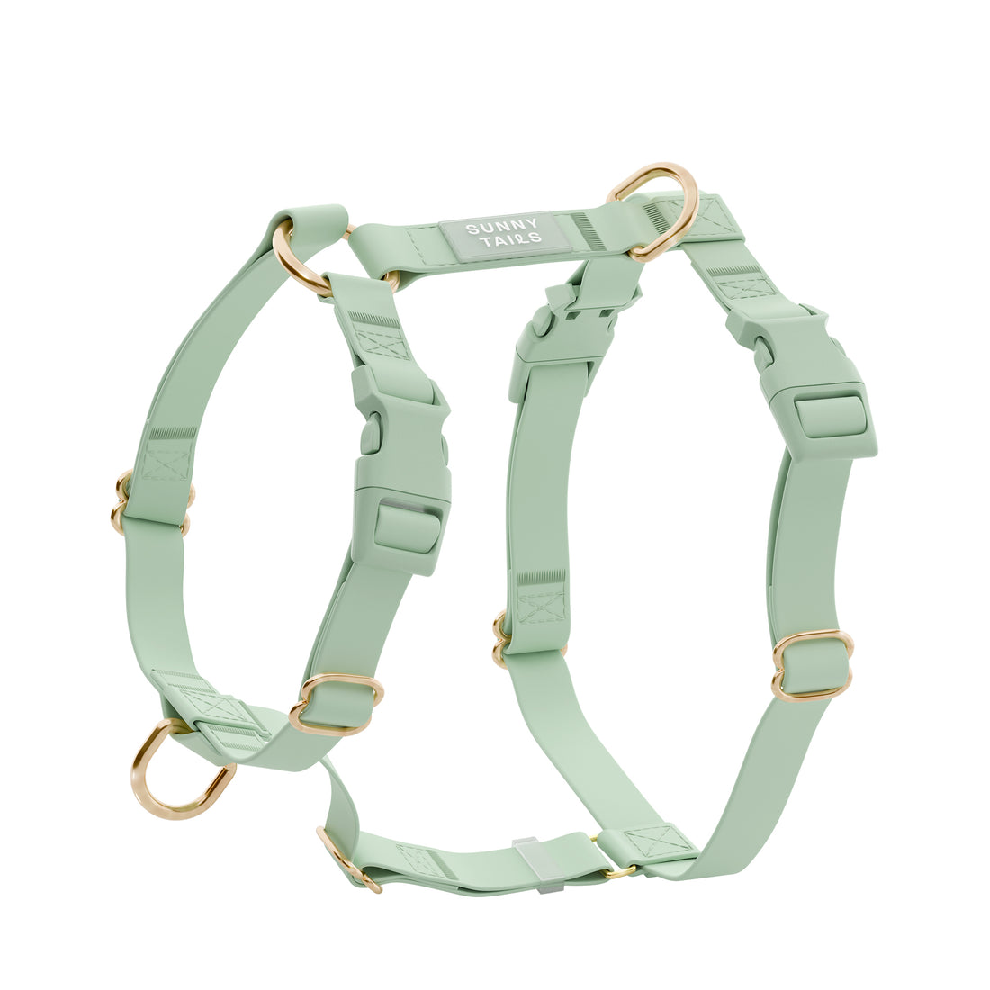 Pistachio Green Cloud Lite Dog Harness Waterproof Dog Harness No Pull Front Attachment Available in 3 Sizes SUNNY TAILS