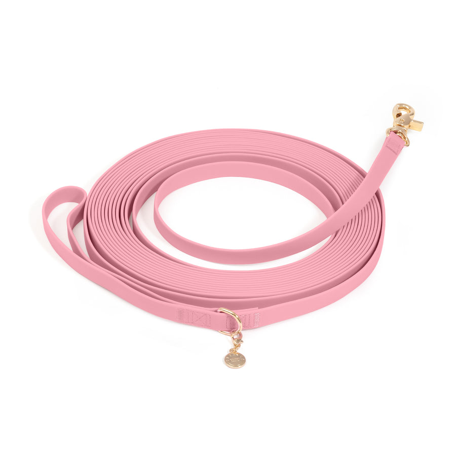 Perfect Pink Waterproof Cloud 30 Ft Dog Leash Lightweight PVC