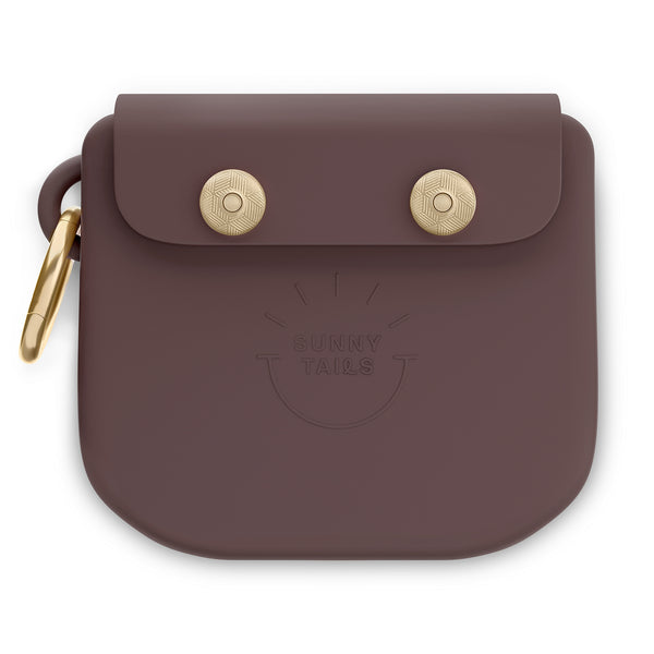 Espresso Brown Snap Dog Treat Pouch | Dog Training Bag | Dog Bag