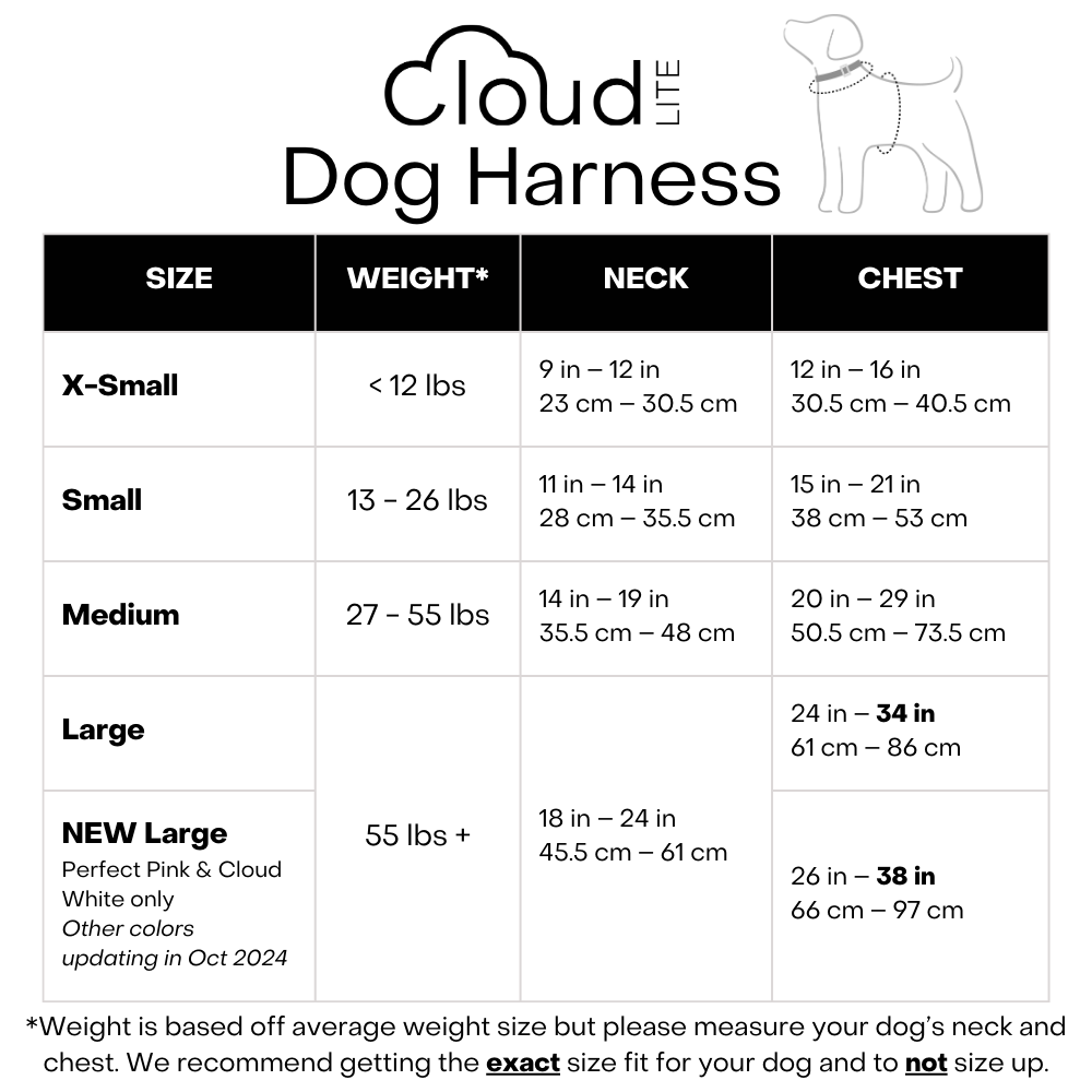 Pistachio Green Wide Cloud Lite Dog Harness Bundle 3/4"