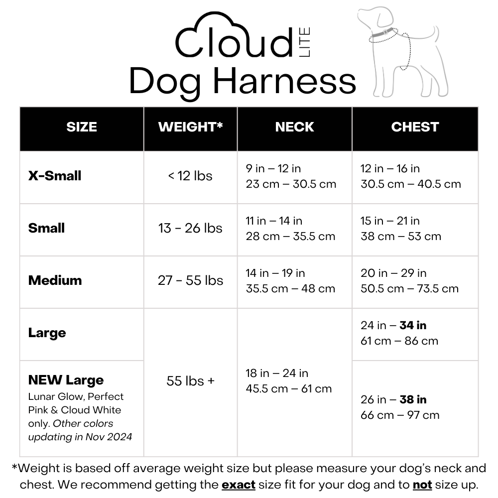 Cloud Lite Dog Harness and Collar Bundle SUNNY TAILS