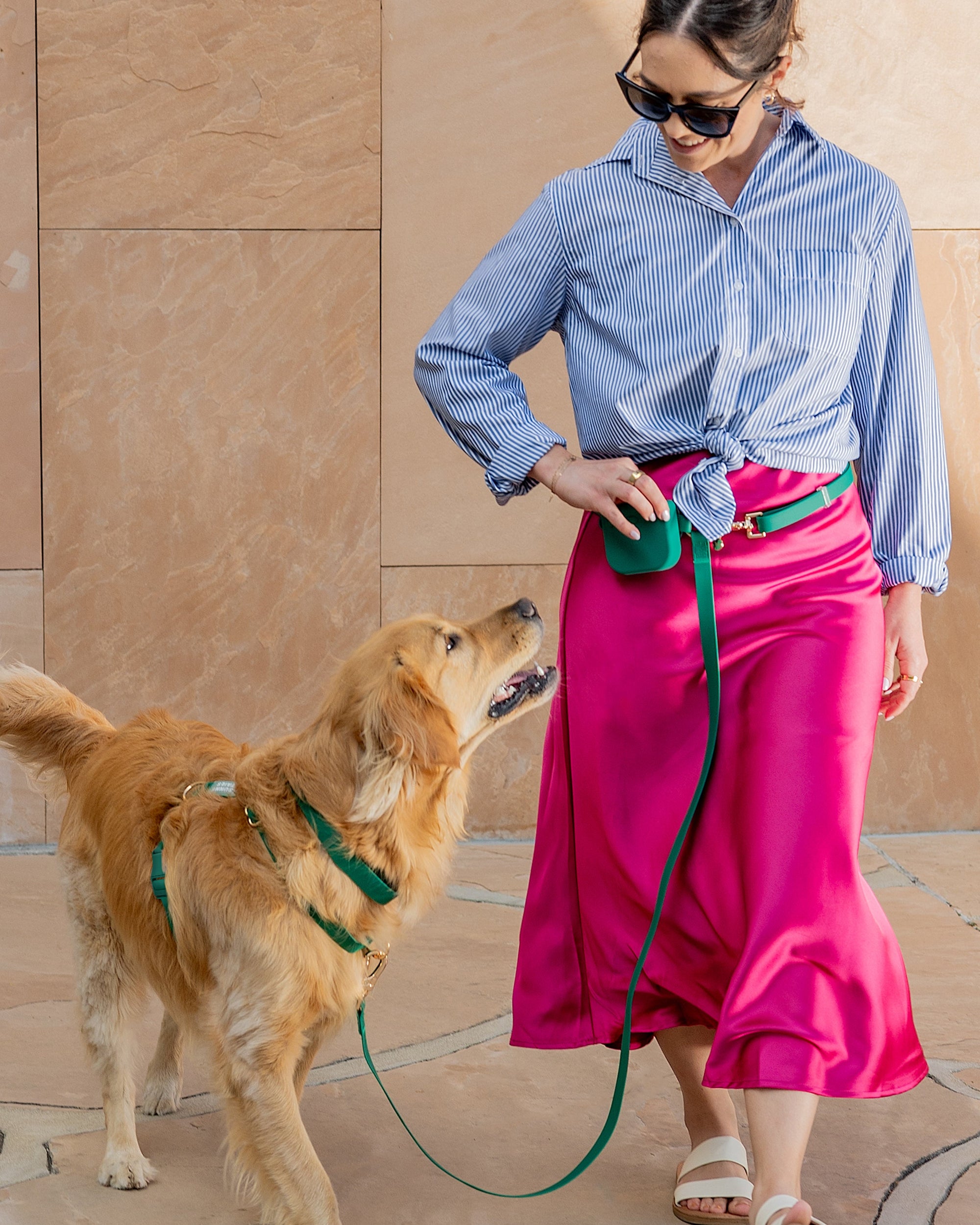 Meadow Green Waterproof Dog Collar