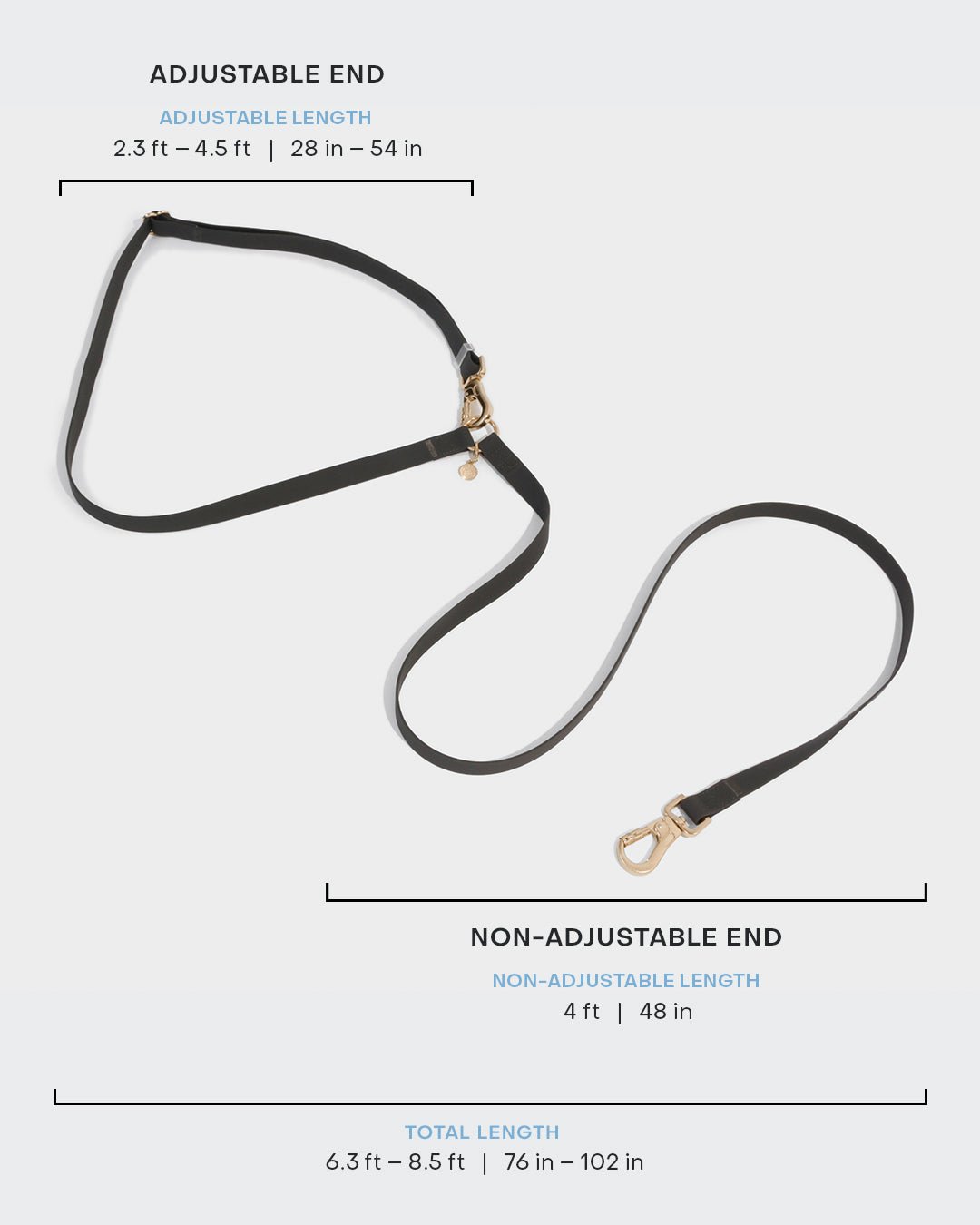 Chai Brown Convertible Hands Free Cloud Dog Leash