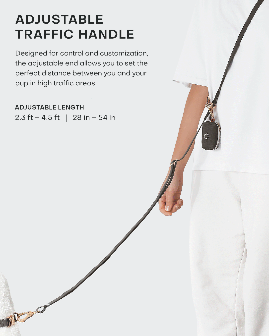 Mulberry Burgundy Wide 4-in-1 Convertible Hands Free Cloud Dog Leash