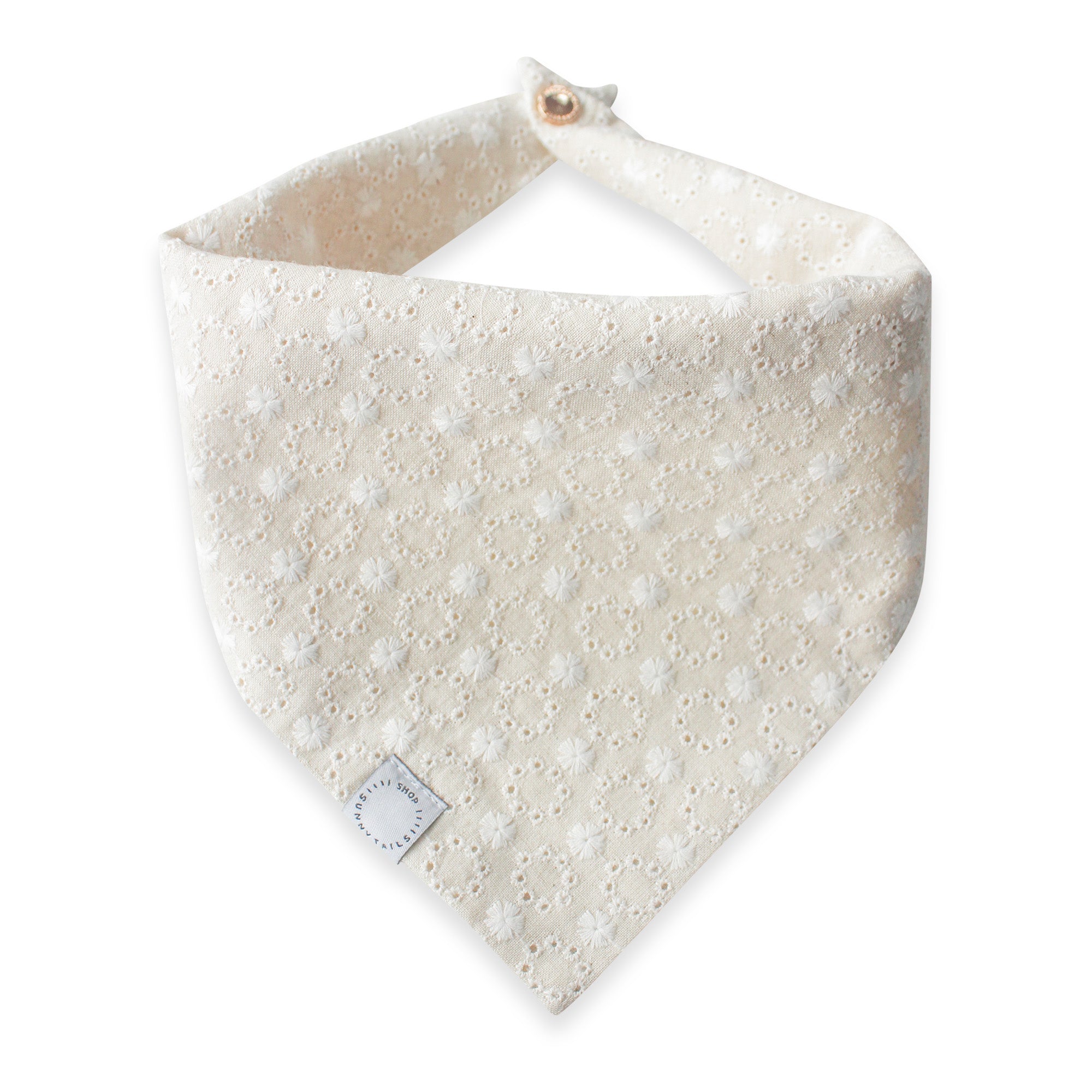 Eyelet Daisies Dog Bandana - SUNNY TAILS