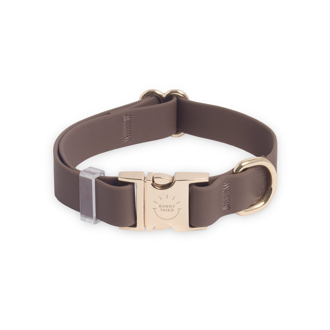 Espresso Brown Waterproof Dog Collar | Dark Brown Quick Release Collar | Available in 3 Sizes | Durable Dog Collars | Shop Sunny Tails