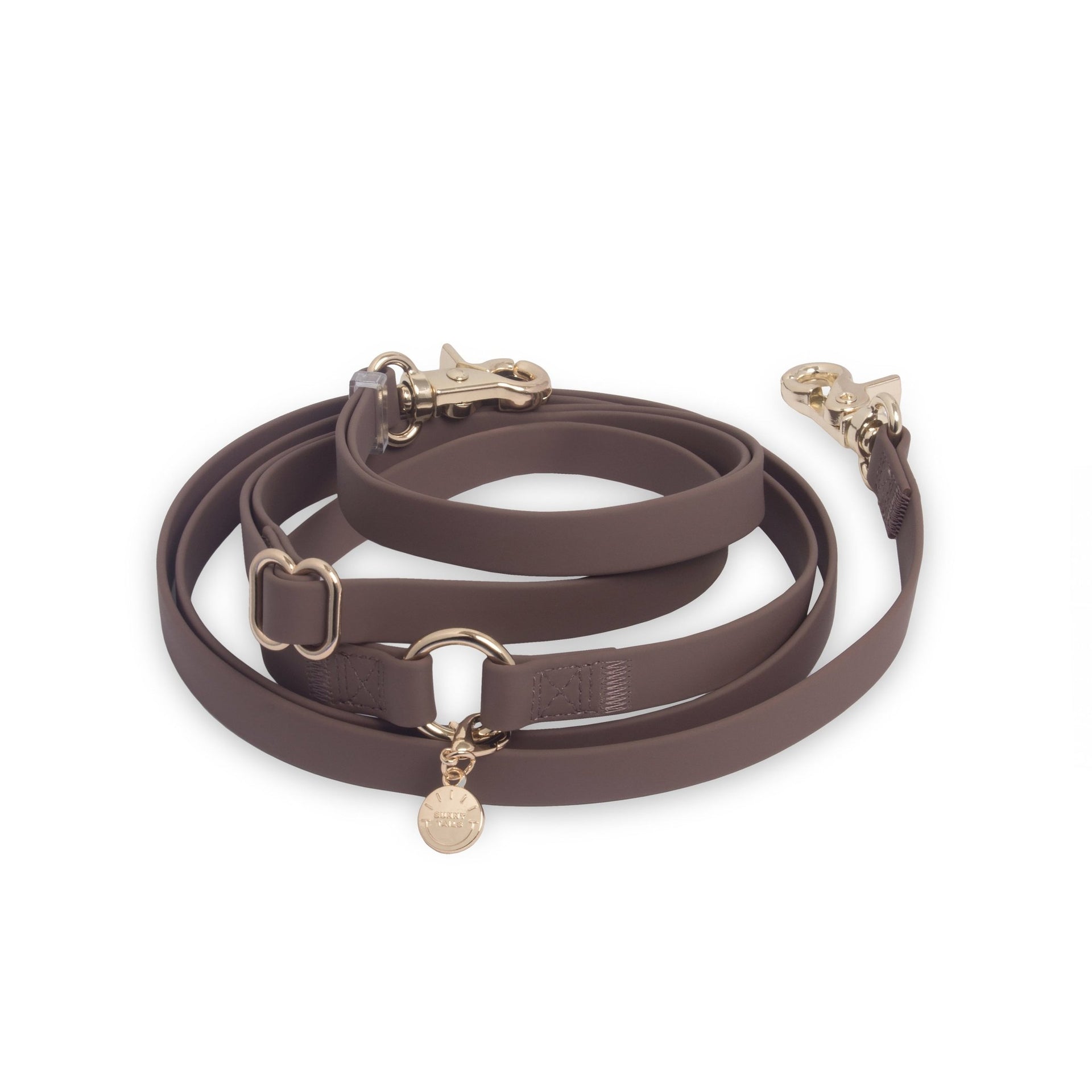 Espresso Brown 4-in-1 Convertible Hands Free Cloud Dog Leash (Preorder ship by 4/28) - Standard