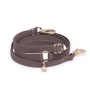 Espresso Brown 4 - in - 1 Wide Convertible Hands Free Cloud Dog Leash - SUNNY TAILS