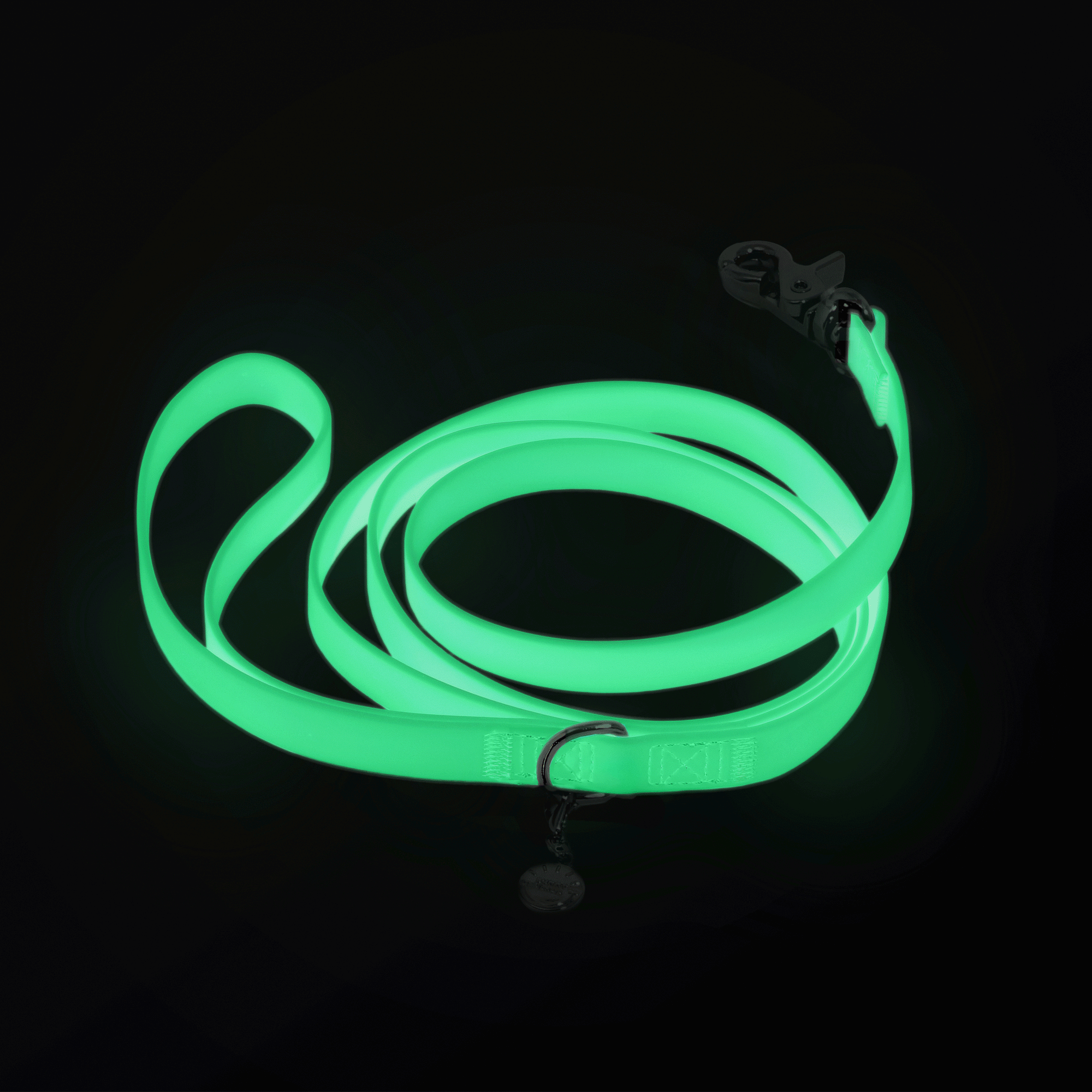 Lunar Glow Waterproof Cloud Dog Leash | Glow in Dark Lightweight PVC Leash | Odor Proof, Stink Proof, and Durable | Available in 3 Lengths 