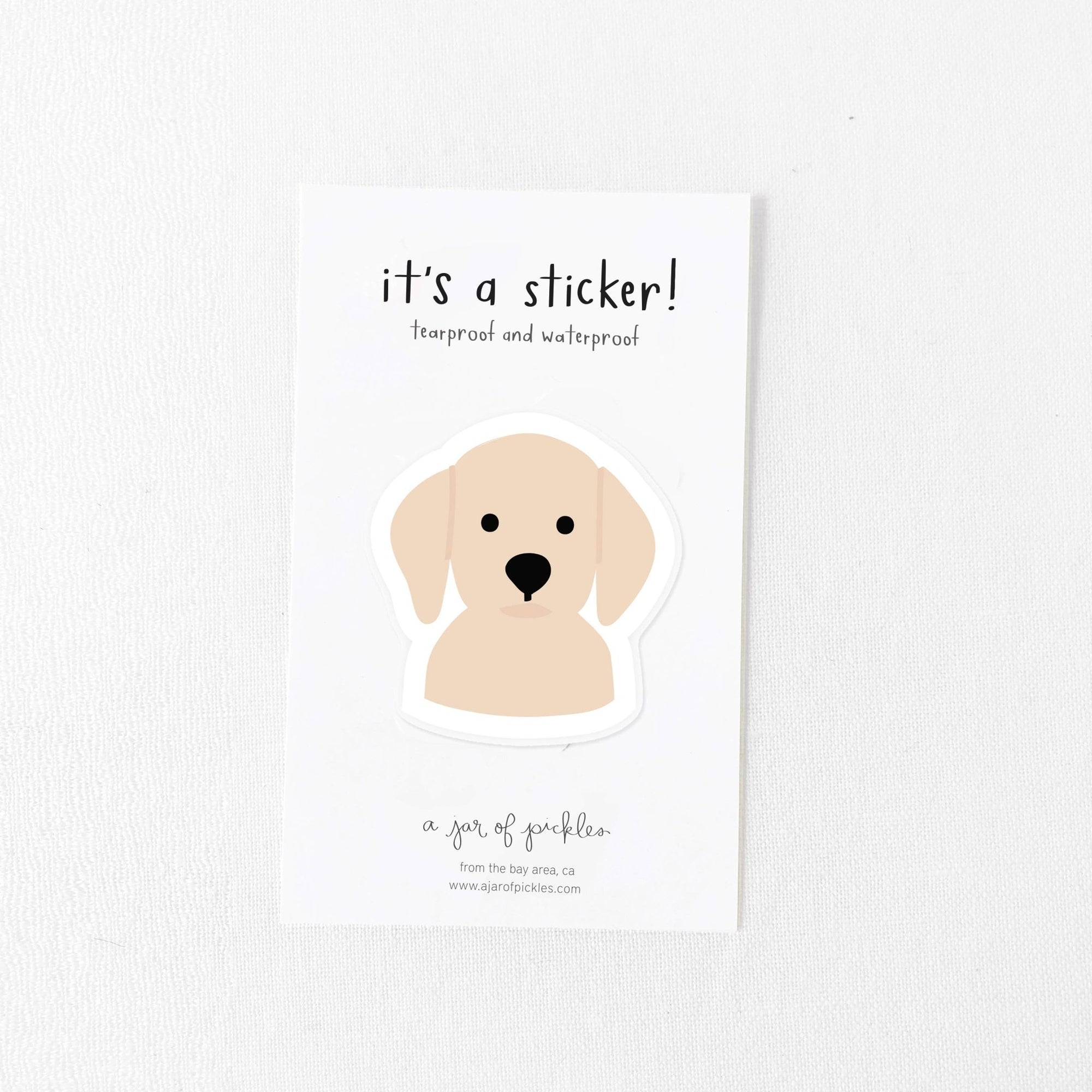 Labrador Dog Vinyl Sticker - SUNNY TAILS