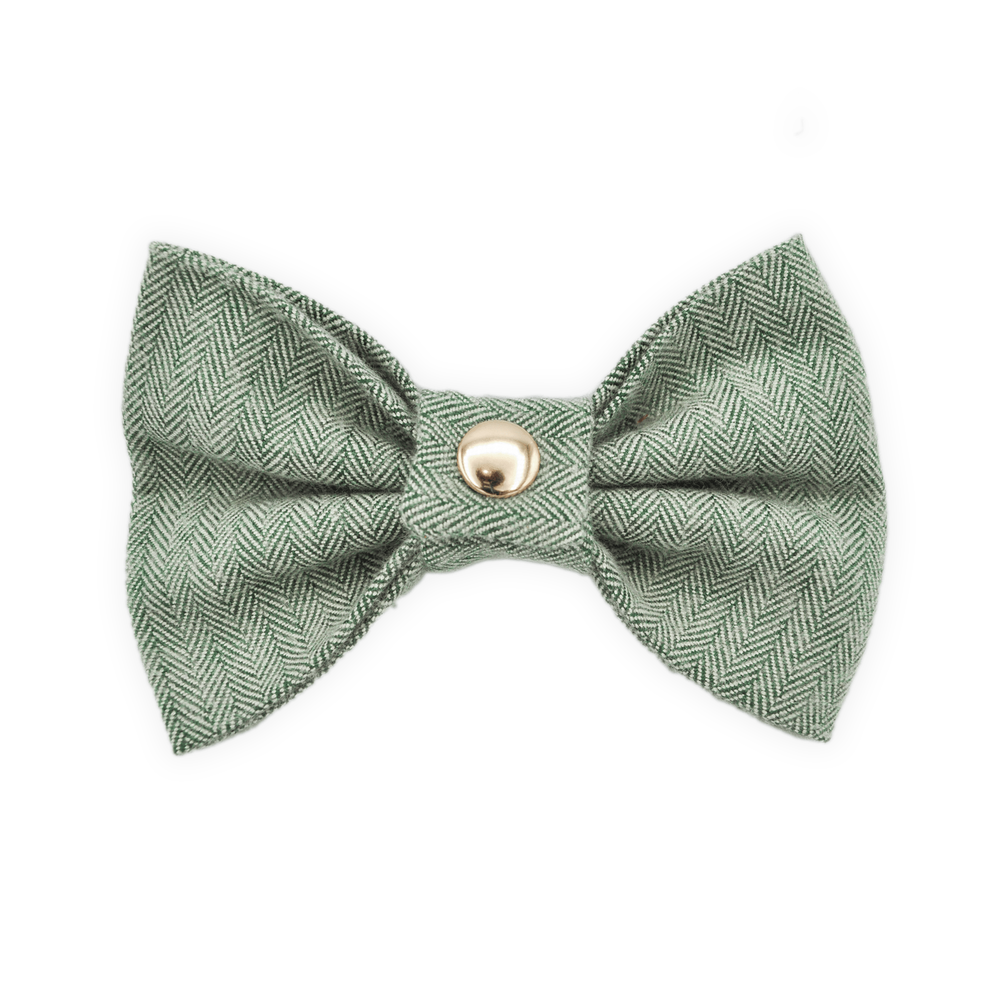 Basil Herringbone Flannel Dog Bow Tie - SUNNY TAILS
