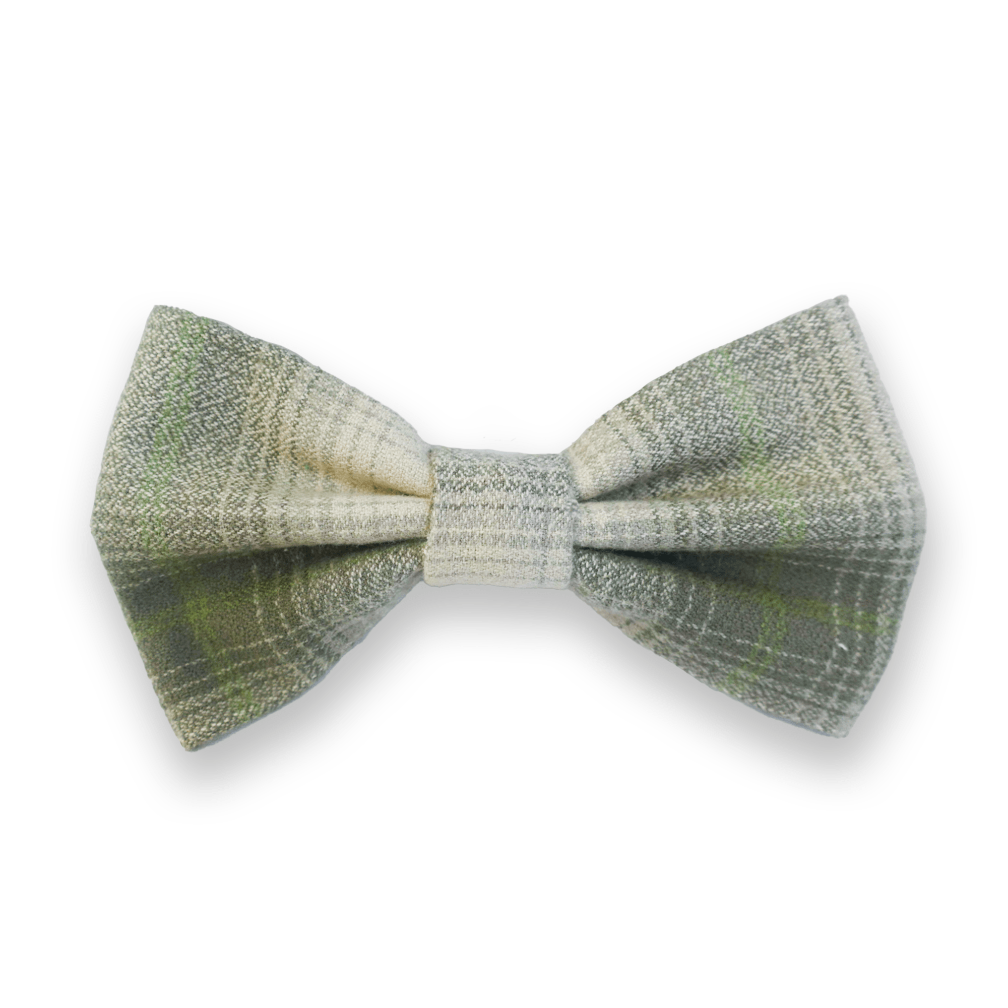 Moss Green Flannel Dog Bow Tie - SUNNY TAILS