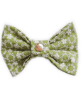 Olive Eyelet Dog Bow Tie - SUNNY TAILS