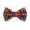 Christmas Flannel Dog Bow Tie  | Snap Over Collar Bow Tie | Shop Sunny Tails
