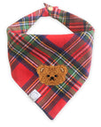 Christmas Flannel Teddy Bear Dog Bandana - SUNNY TAILS