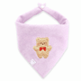Spring Violet Herringbone Teddy Dog Bandana | Teddy Bear Dog Bandana | Shop Sunny Tails