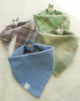 Sage Plaid Flannel Dog Bandana - SUNNY TAILS