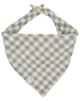 Everyday Gray Gingham Dog Bandana - SUNNY TAILS