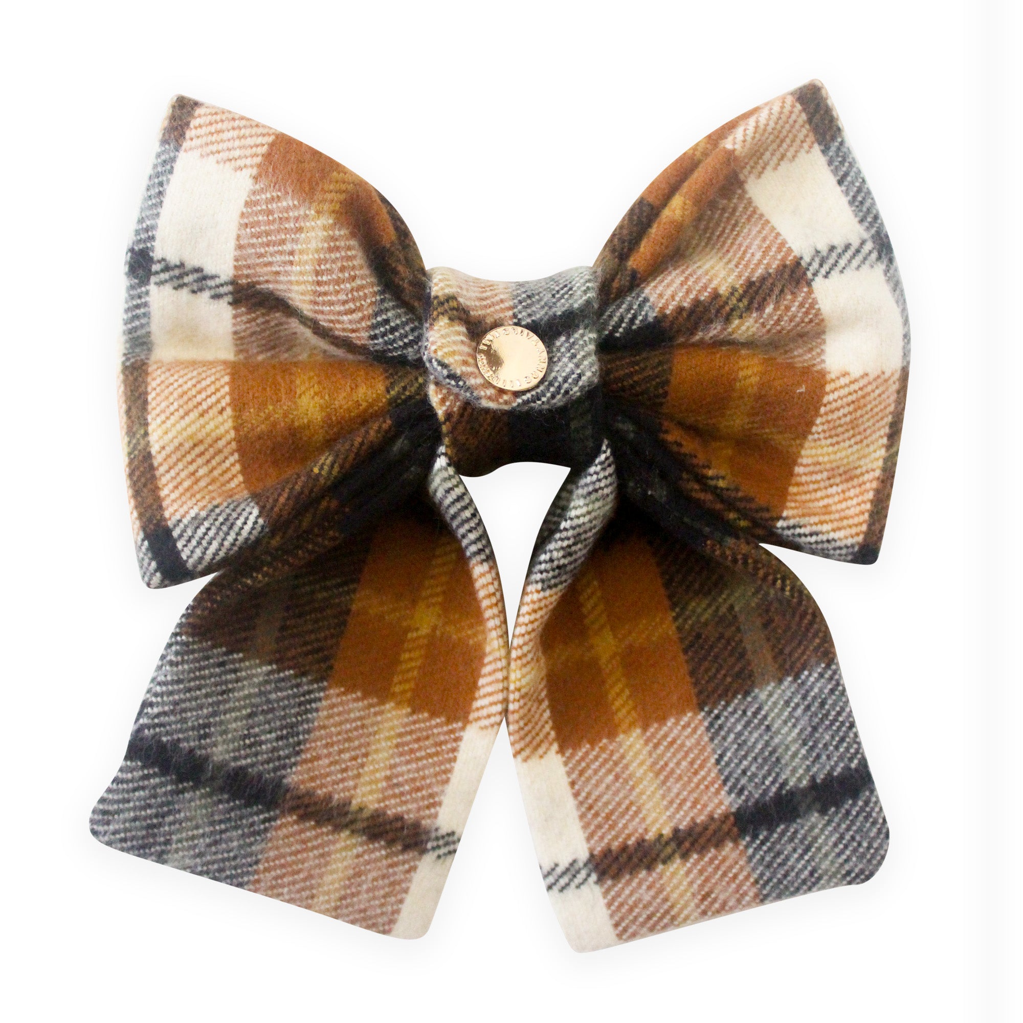 Harvest Plaid Flannel Dog Sailor Bow - SUNNY TAILS