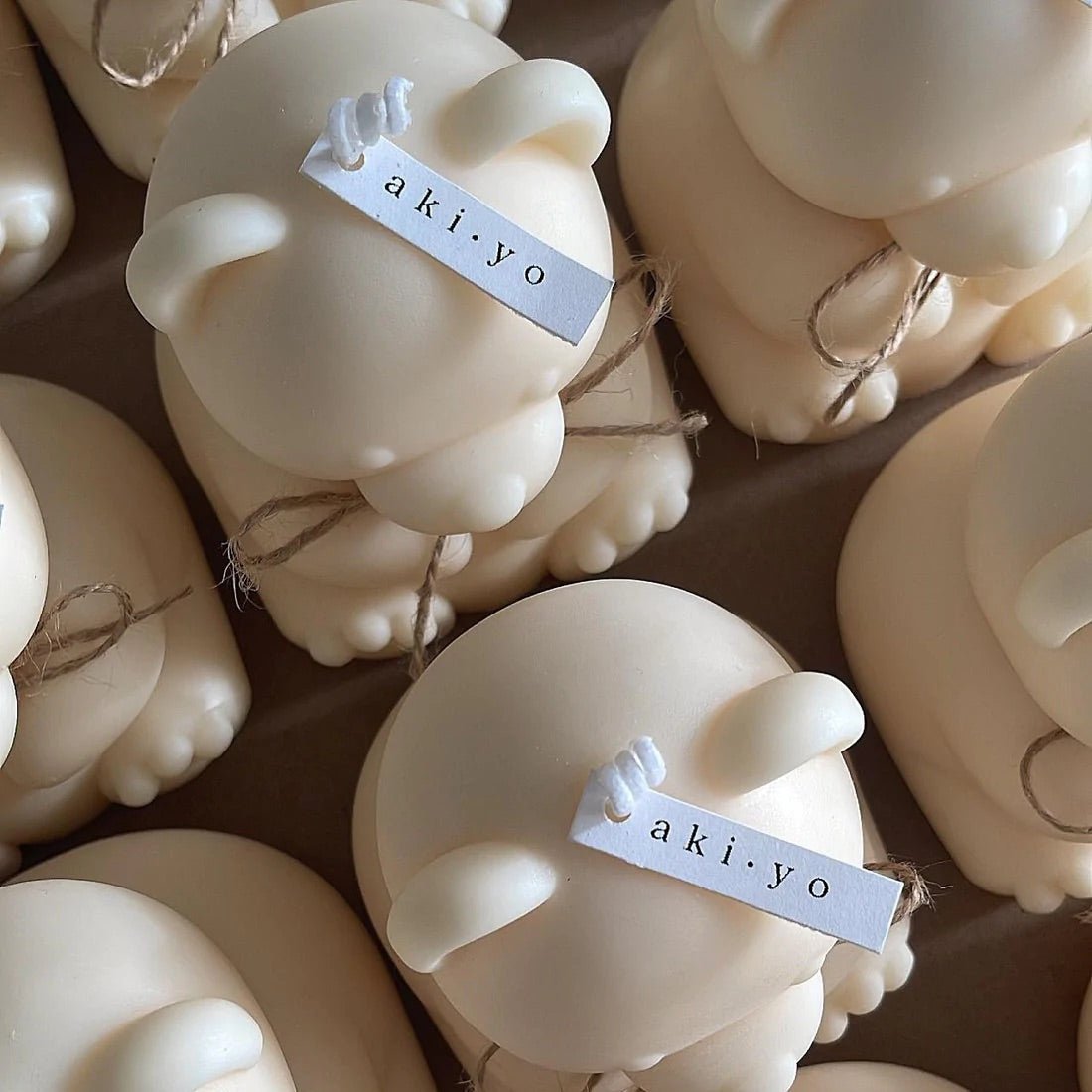 Natural Teddy Bears Candle - SUNNY TAILS