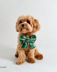 Forest Plaid Flannel Dog Sailor Bow - SUNNY TAILS