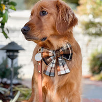 Harvest Plaid Flannel Dog Sailor Bow | Fall Dog Sailor Bow | Shop Sunny Tails