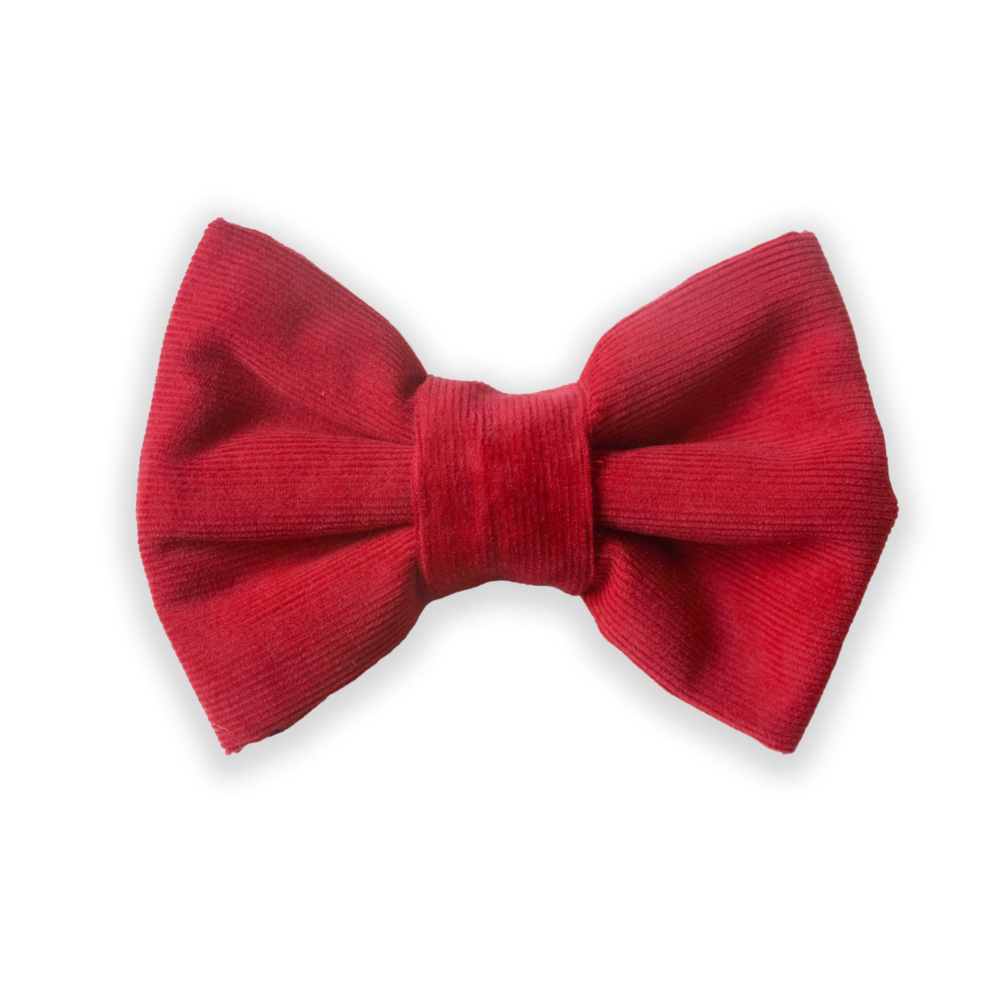 Red Corduroy Dog Bow Tie - SUNNY TAILS