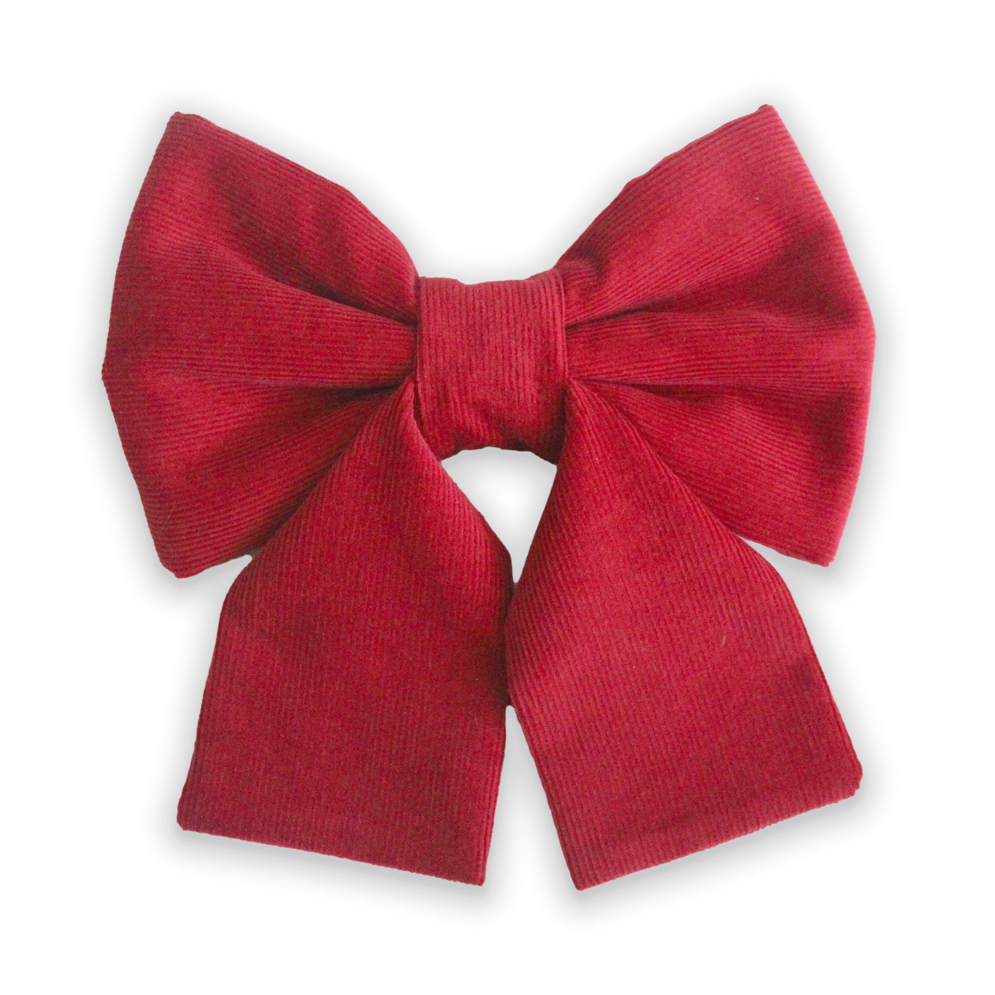 LNY Red Corduroy Dog Sailor Bow - SUNNY TAILS