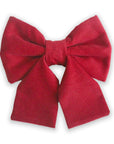 LNY Red Corduroy Dog Sailor Bow - SUNNY TAILS