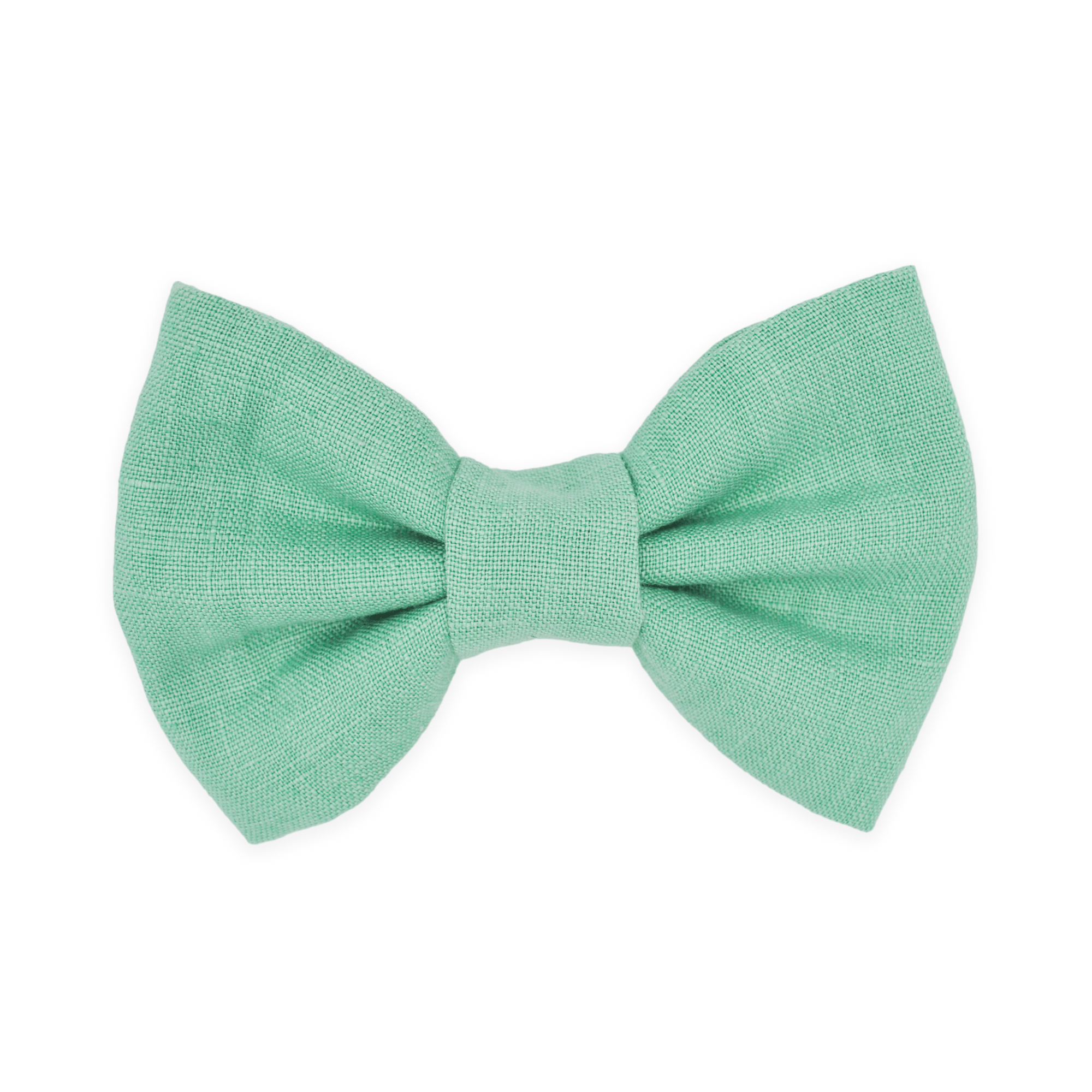 Matcha Sage Green Linen Dog Bow Tie - SUNNY TAILS