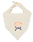 Picnic Teddy Ivory Linen Dog Bandana (Customizable)