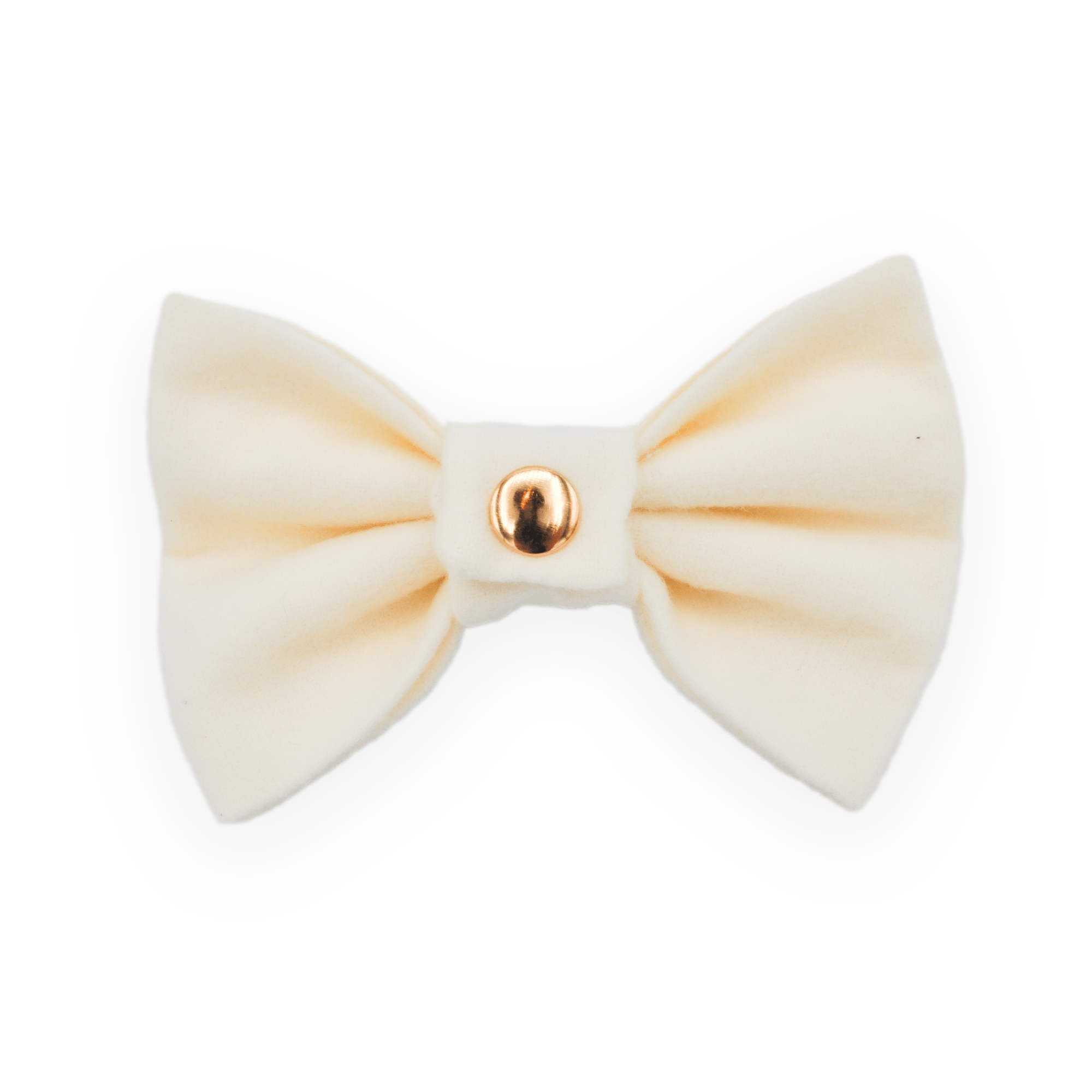 Ivory Flannel Dog Bow Tie - SUNNY TAILS