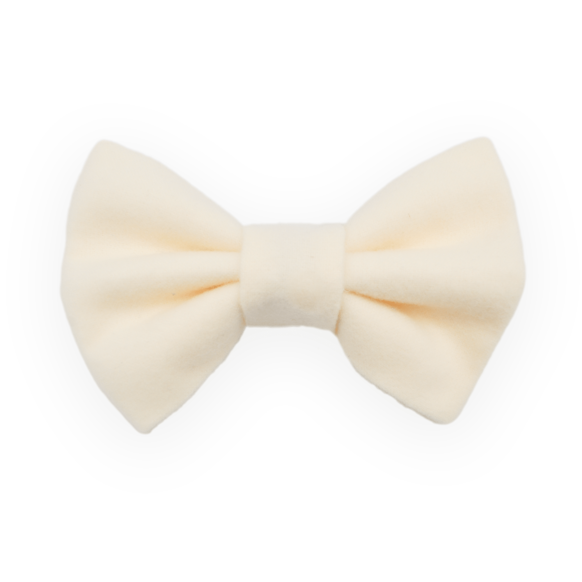 Ivory Flannel Dog Bow Tie - SUNNY TAILS