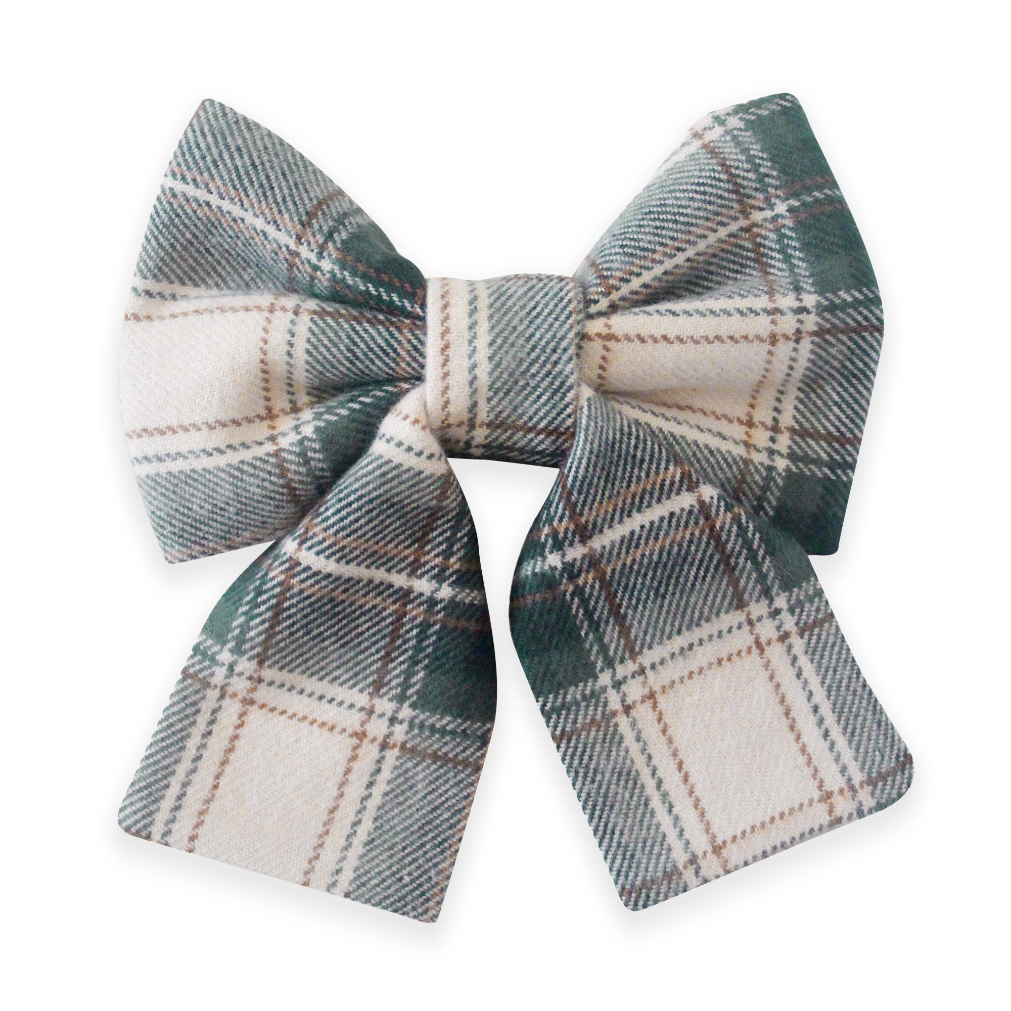 Woodland Plaid Flannel Dog Sailor Bow - SUNNY TAILS