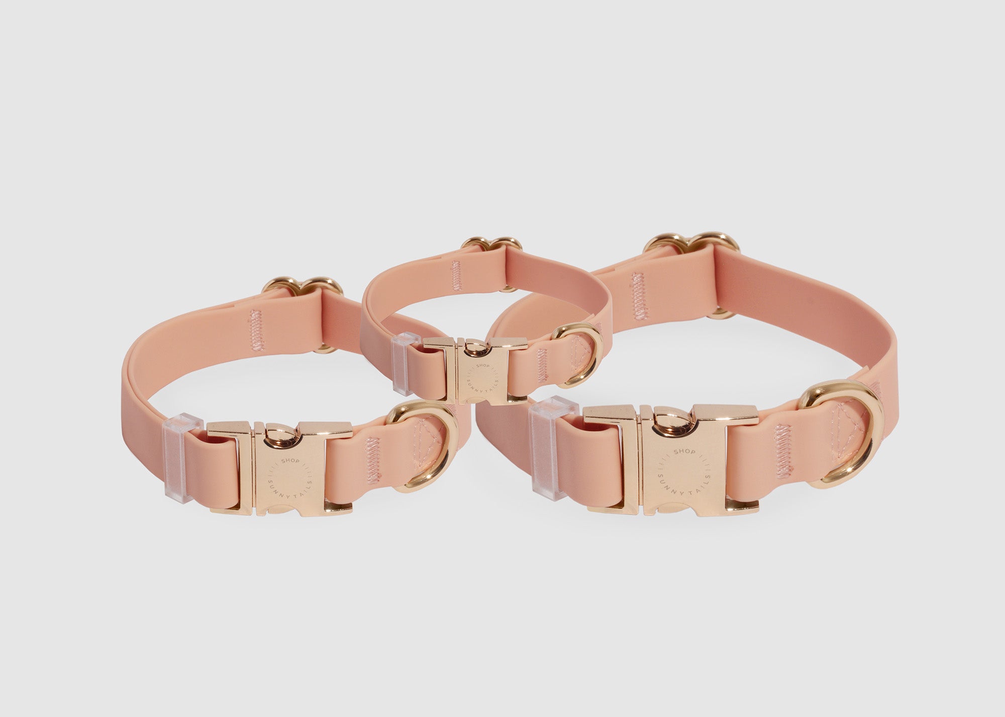 Peach Waterproof Dog Collar