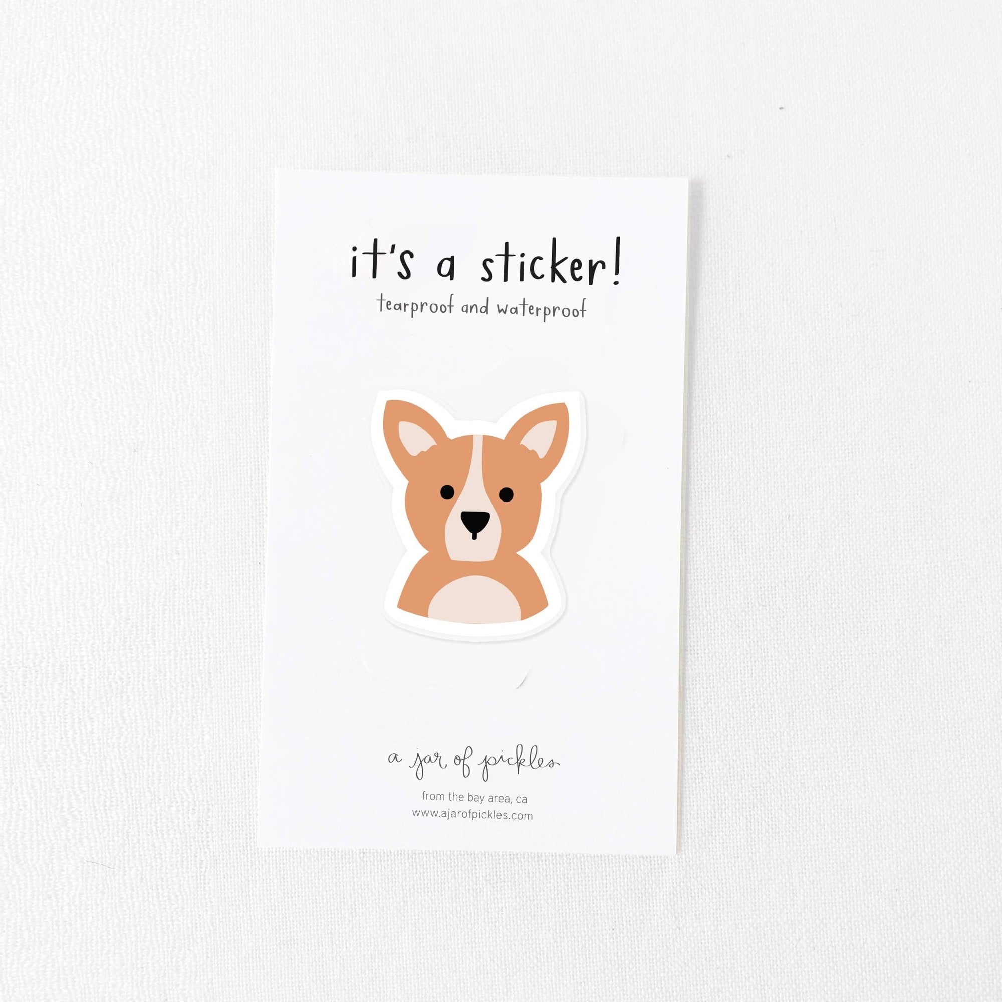 Corgi Dog Vinyl Sticker - SUNNY TAILS