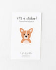 Corgi Dog Vinyl Sticker - SUNNY TAILS