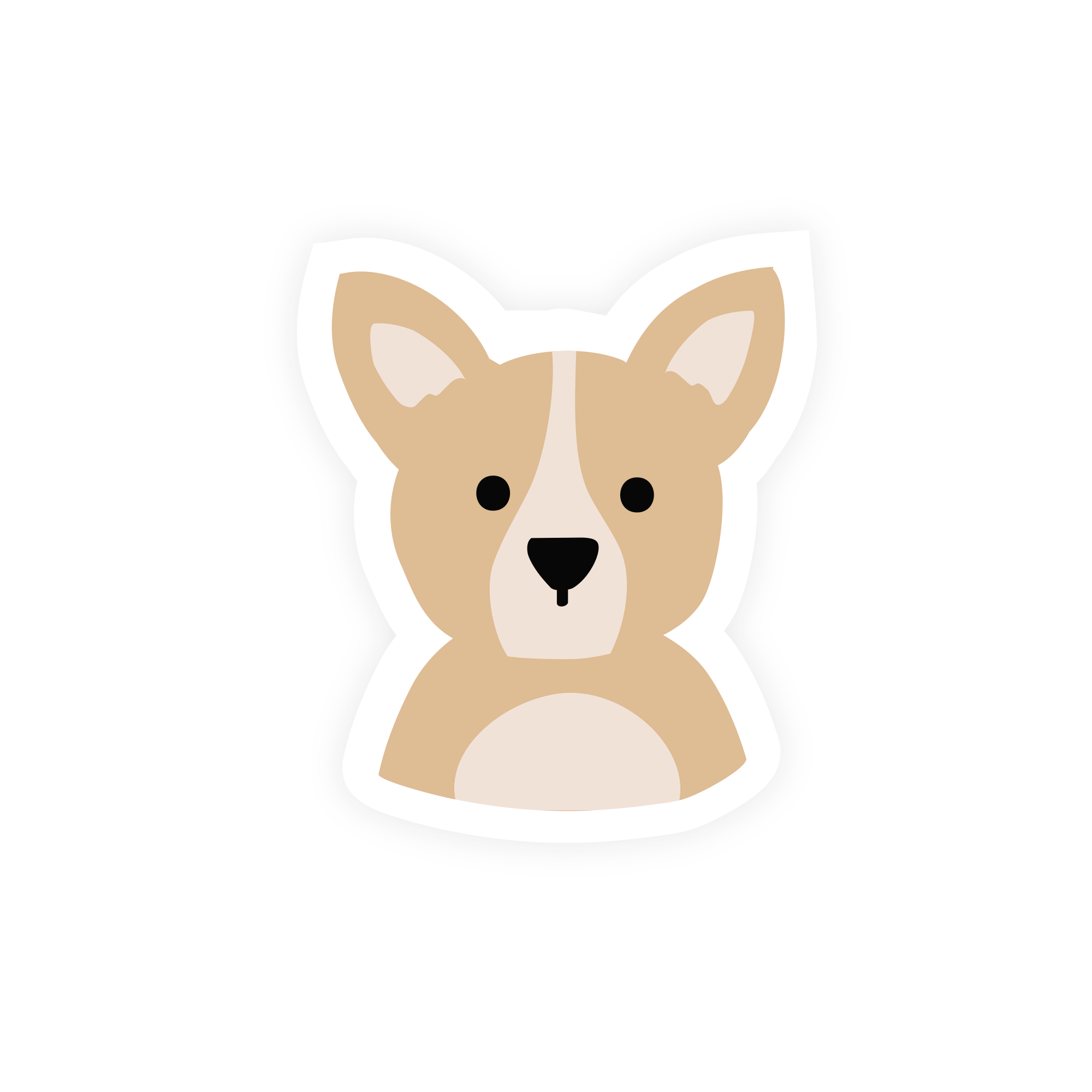 Corgi Dog Vinyl Sticker - SUNNY TAILS