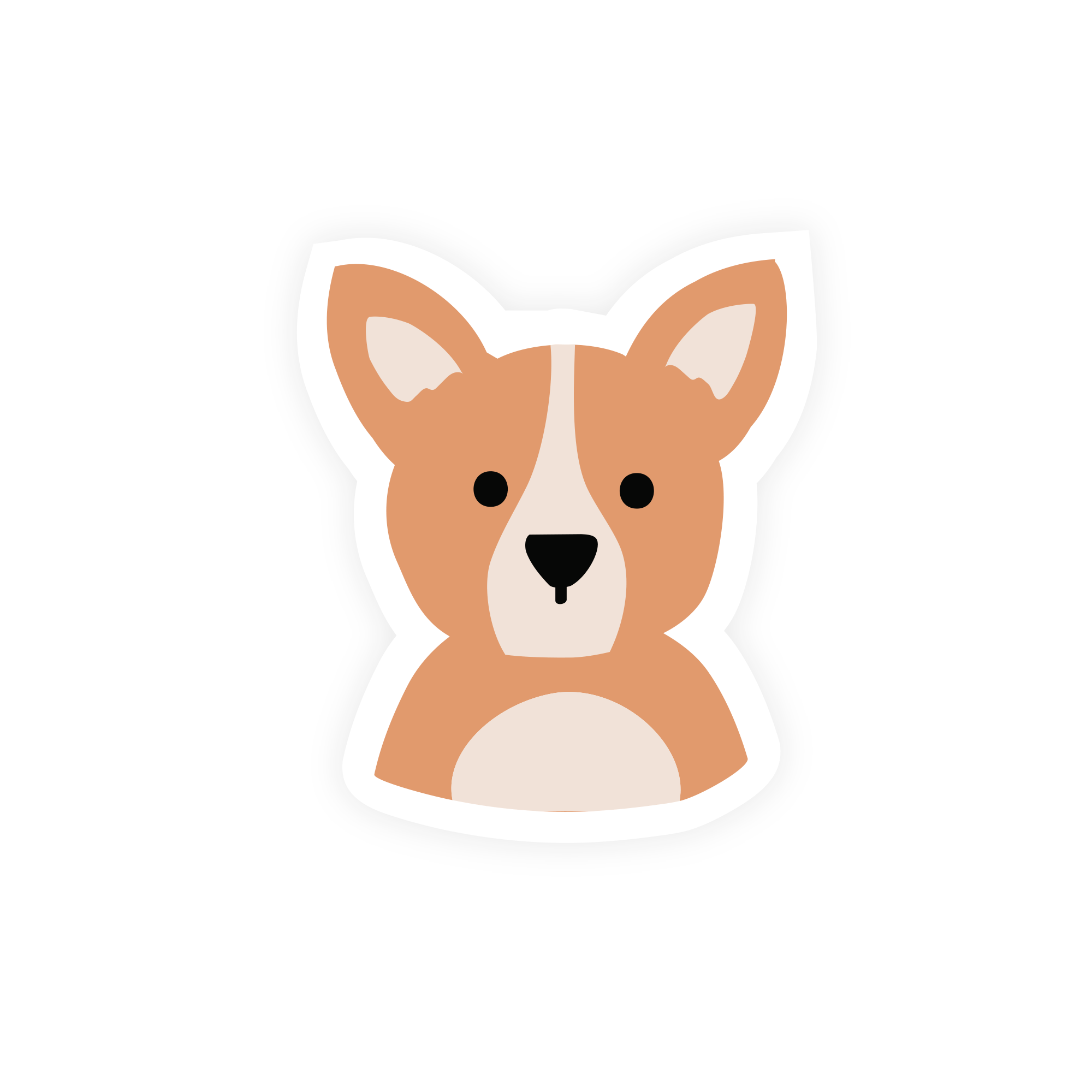 Corgi Dog Vinyl Sticker - SUNNY TAILS
