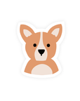 Corgi Dog Vinyl Sticker - SUNNY TAILS
