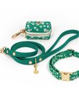 Summer Meadow Green Floral Dog Collar | Flower Dog Collar | Available in 3 Sizes | Durable Dog Collars | Shop Sunny Tails