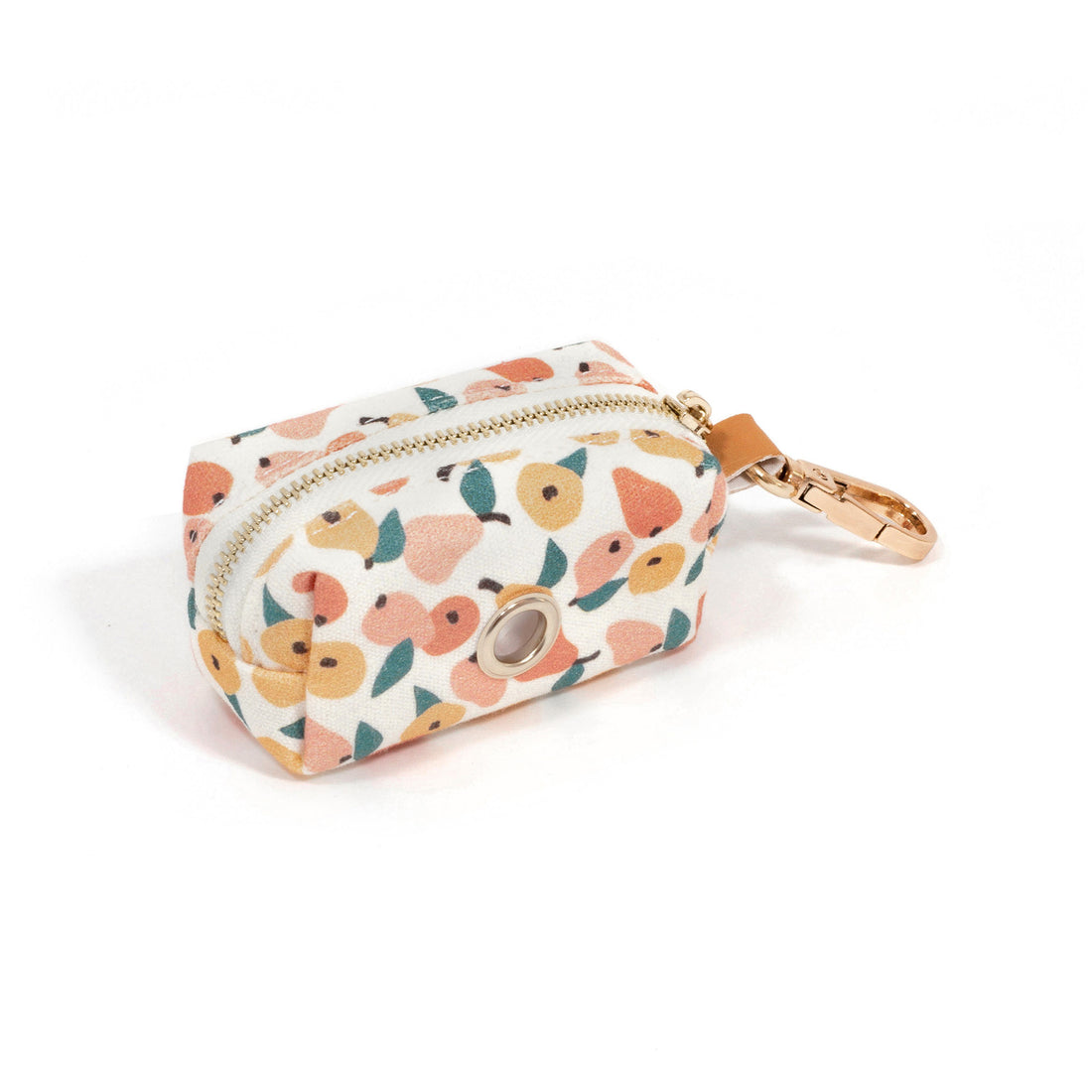 Peaches and Pears Waste Bag Holder | Fruit Pattern Poop Bag Holder | Dog Poop Bag Holder | Dog Walk Bag | Shop Sunny Tails